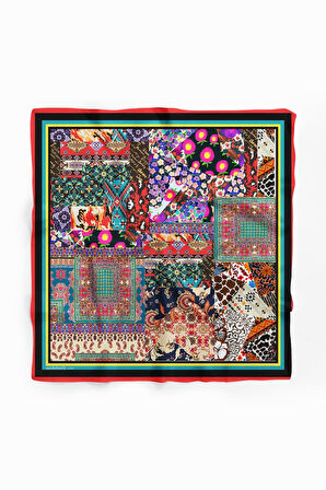 F102 ETNIK PATCWORK TASARIMLI BANDANA DG11976