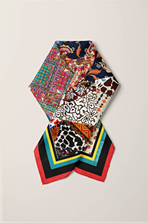 F102 ETNIK PATCWORK TASARIMLI BANDANA DG11976
