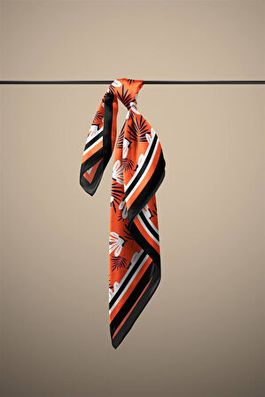 F66 MODERN FLOWERS TASARIMLI BANDANA  DG11984