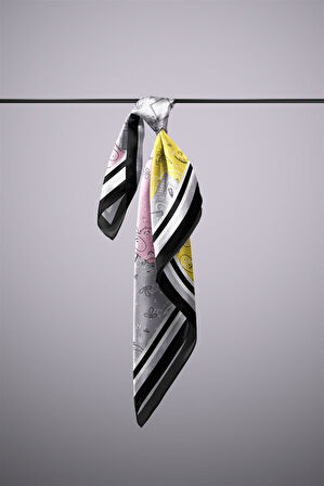 F72 ŞAL TASARIMLI PATCHWORK  BANDANA  DG11986