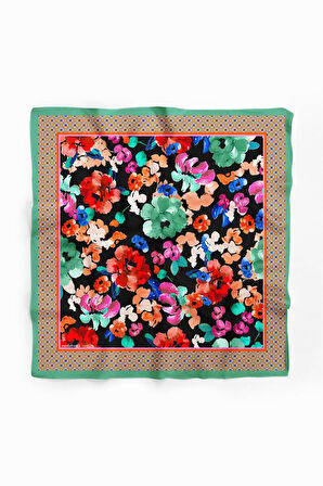 F82 WATERCOLOR FLOWERS BANDANA  DG11991