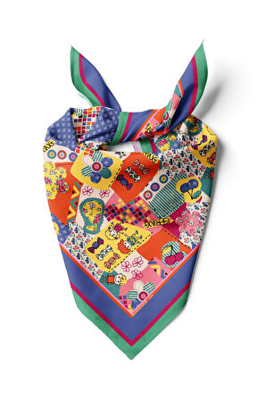 F106 ÇOCUK BAYRAMI TASARIMLI BANDANA  DG11994