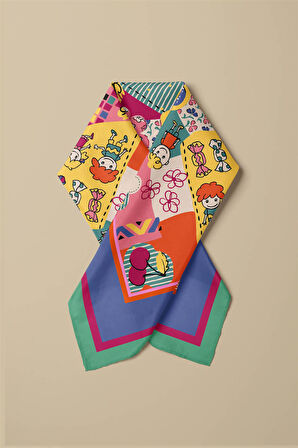 F106 ÇOCUK BAYRAMI TASARIMLI BANDANA  DG11994