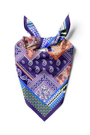 D84 ŞALI ETNİK BANDANA  DG12000