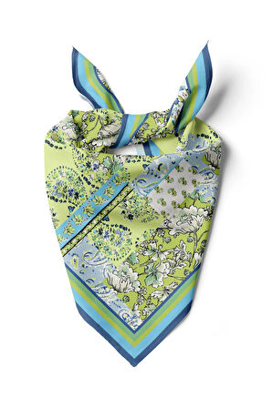 B11 ŞAL DESENLİ PATCHWORK BANDANA DG12001