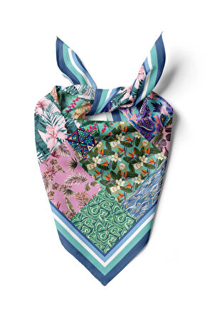 TROPIC PATCHWORK TASARIMLI BANDANA DG12019