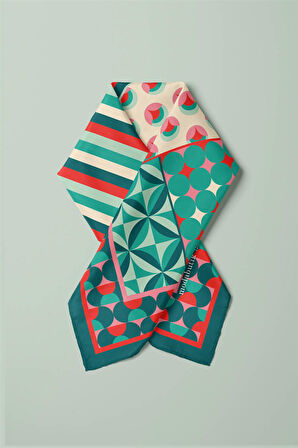 H43 RETRO DESENLİ  BANDANA DG12079