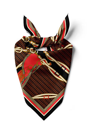 CHAIN BELT TASARIMLI BANDANA DG12104