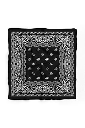 B69 BLACK ŞALLI BANDANA DG12184