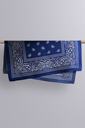 E60 NAVY BLUE ŞALLI BANDANA DG12186