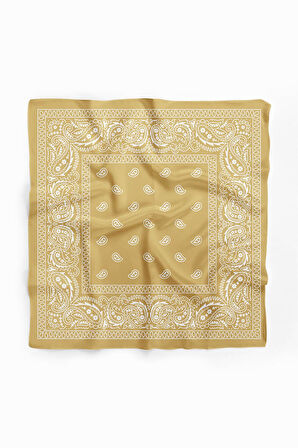A23 MUSTARD ŞALLI BANDANA DG12189