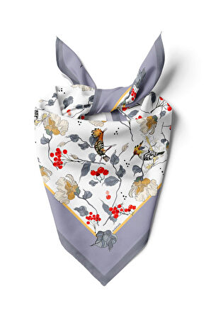 H24 MODERN KUŞ DESENLİ BANDANA DG12231