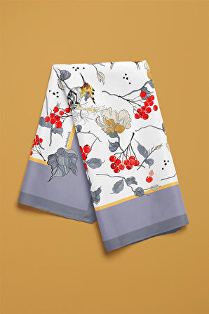 H24 MODERN KUŞ DESENLİ BANDANA DG12231