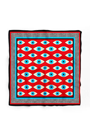 V49 EYE RED TASARIMLI BANDANA DG12394