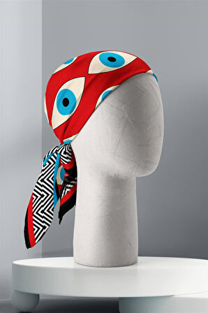 V49 EYE RED TASARIMLI BANDANA DG12394