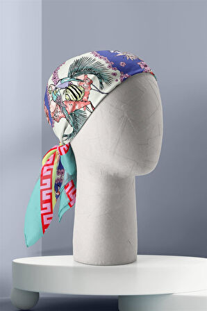G107 MODERN DENİZ CANLILARI TASARIMLI BANDANA DG12418