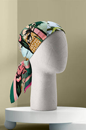 A82 TROPICAL TASARIMLI BANDANA DG12458