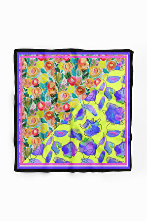 G109 OIL PAINT TASARIMLI BANDANA DG12459