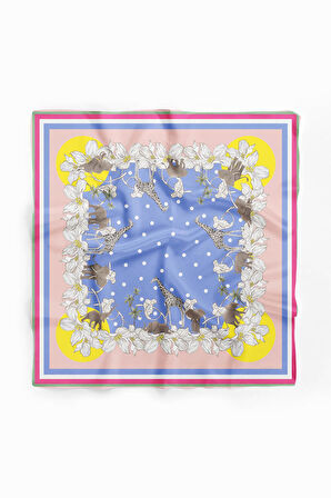 E68 SOYUT ABSTRACK ANIMAL TASARIM BANDANA DG12463