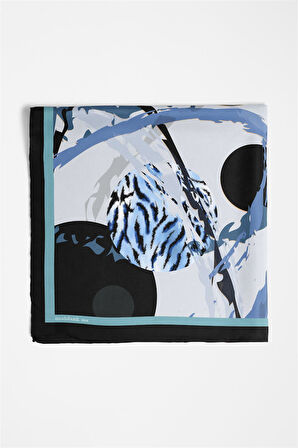 Y45 KADIN GEOMETRİK DESENLİ BANDANA (DG9864)