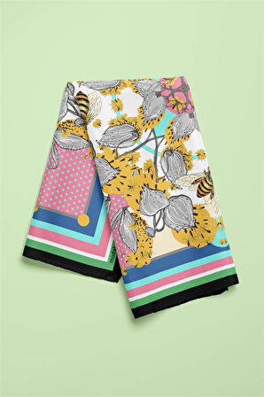 F55 ABSTRACT FLORAL BANDANA