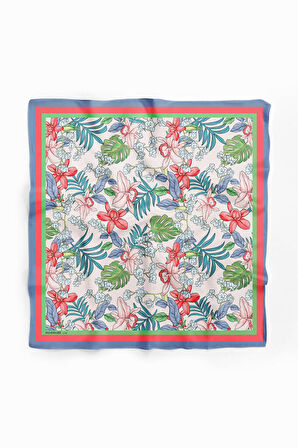 F57 TROPICAL FLOWERS BANDANA