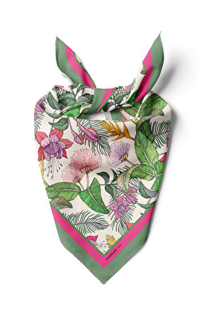 B116 TROPICAL FLOWERS BANDANA