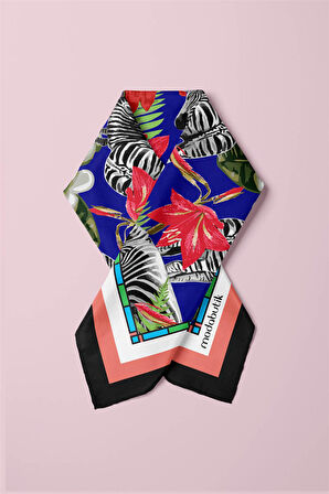 F58 TROPIC ZEBRA TASARUMLI BANDANA