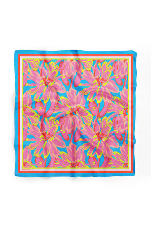 WATERCOLOR FLORAL TASARIM BANDANA