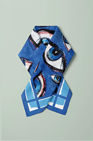 A13 OUL PASTEL BLUE TASARIM BANDANA