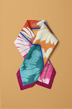 A107 Modabutik Karışık Renkli Çiçekli Bandana