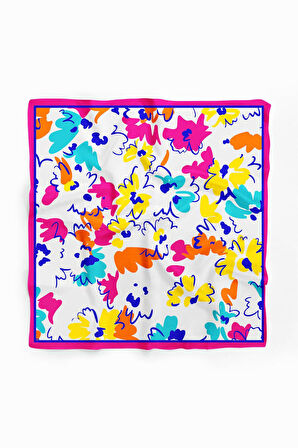 C5  Modabutik Renki Çiçek Desenli Bandana