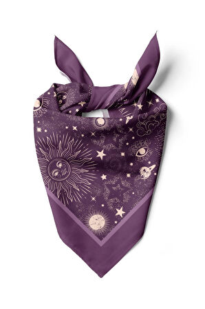 Z88 Modabutik Moon Desenli Bandana