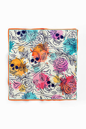 A19 Modabutik Renkli Kurukafalı Bandana