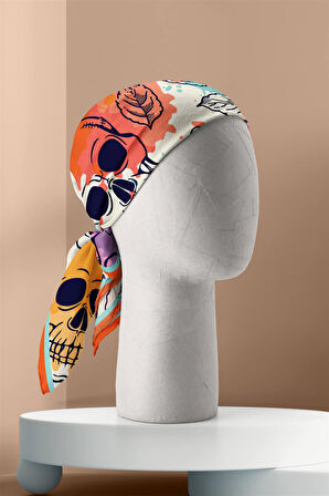 A19 Modabutik Renkli Kurukafalı Bandana