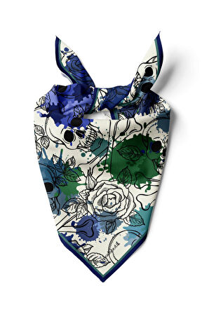B73 Modabutik Lacivert Kurukafa Bandana