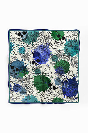 B73 Modabutik Lacivert Kurukafa Bandana