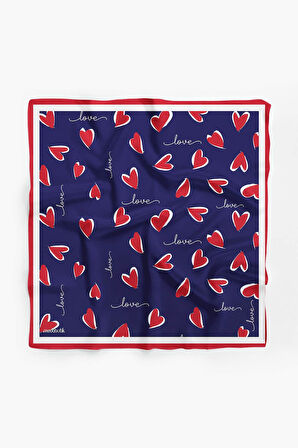 Y32 Modabutik Kalp Desenli Bandana