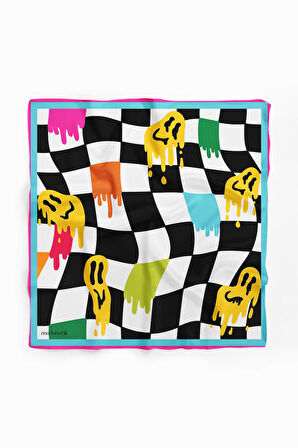 A112 Modabutik Smiley Desenli Bandana