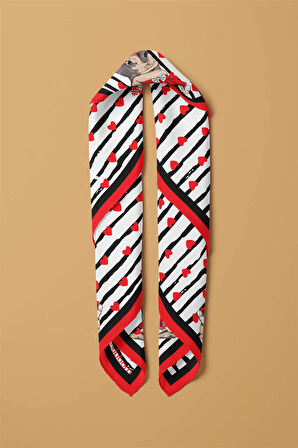 F108 Modabutik Pug Desenli Bandana