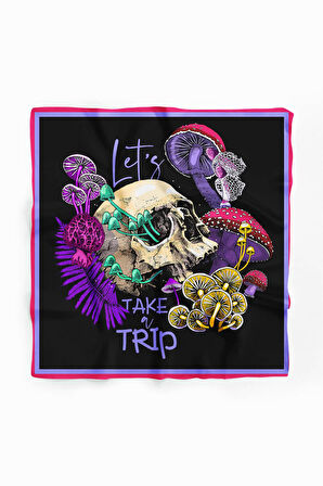 Modabutik Kurukafa Desenli Bandana