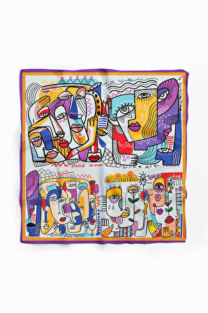 Modabutik Kübizm Desenli Bandana