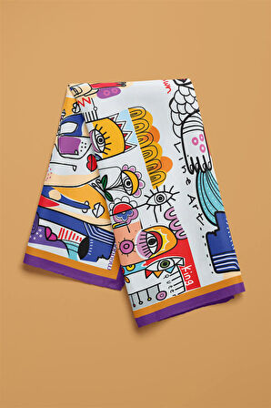 Modabutik Kübizm Desenli Bandana