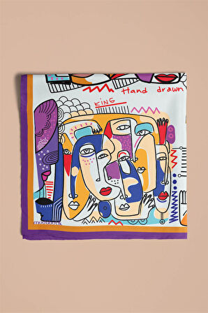 Modabutik Kübizm Desenli Bandana