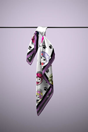 Modabutik Kedi Desenli Bandana