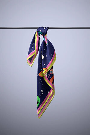 Vissona Peace Desenli İpek Bandana
