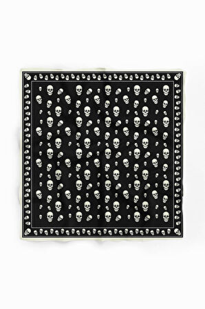 A104 Modabutik Kurukafa Desenli Bandana