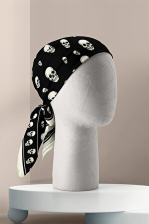 A104 Modabutik Kurukafa Desenli Bandana