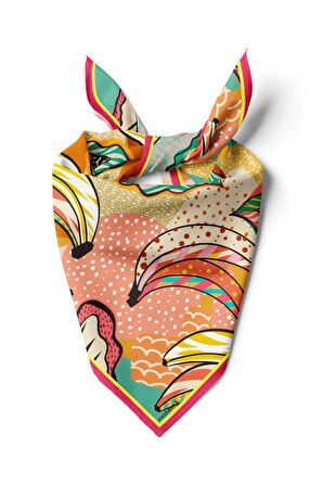 F114 Modabutik Muz Desenli Bandana