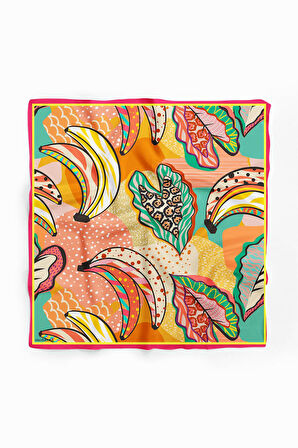 F114 Modabutik Muz Desenli Bandana